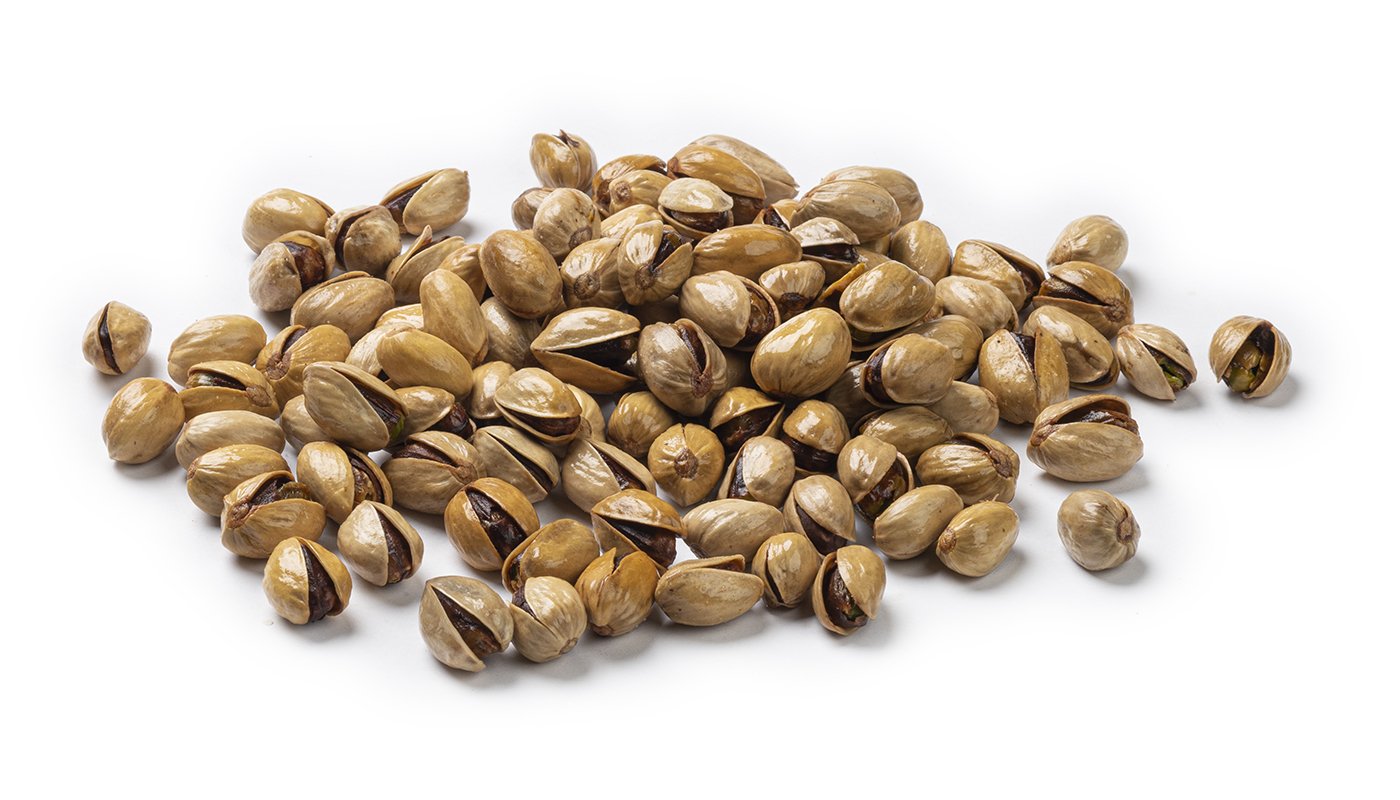 Pistache noten, ongepelde, gebrande, ongezouten