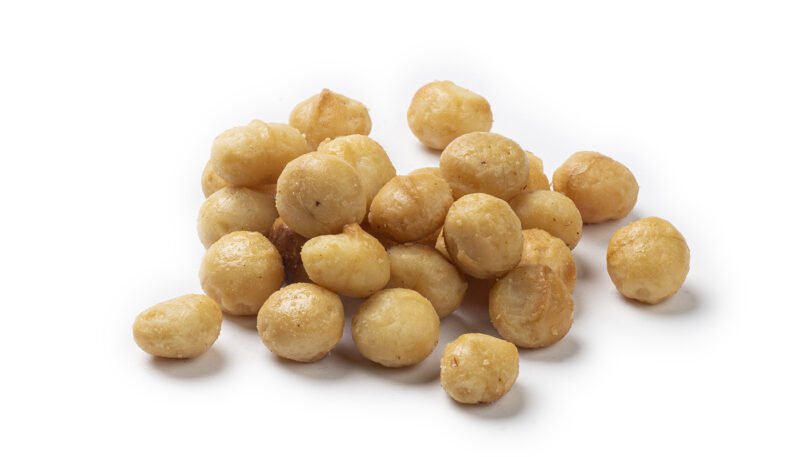 Macadamia noten, gebrande en gezouten