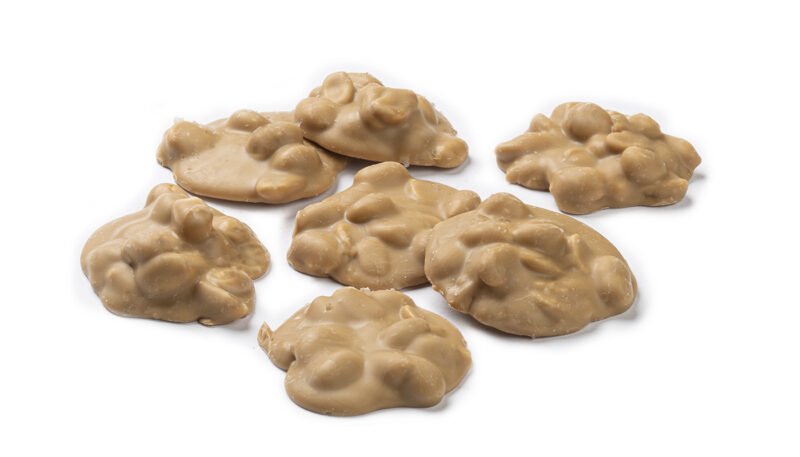 Chocolade pinda rotsen, caramel zeezout