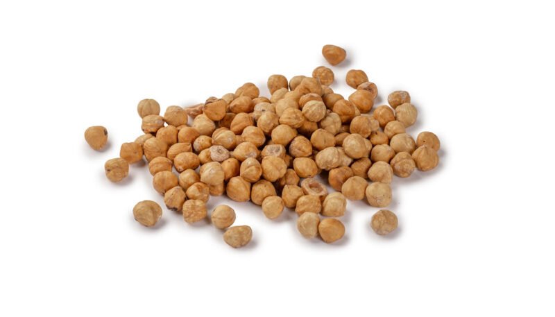 Droog geroosterde hazelnoten